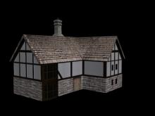 3D Model Elizabethan House Front
