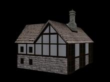 3D Model Elizabethan House Back